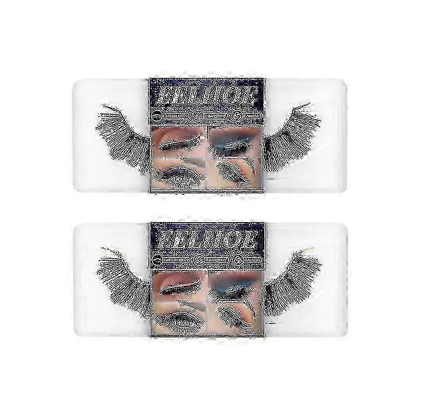 Eyelashes Eyeliner Kendinden Yapışkanlı Sahte Kirpikler Yumuşak Doğal Kıvırcık Kalın Sahte Kirpikler Eyeliner -