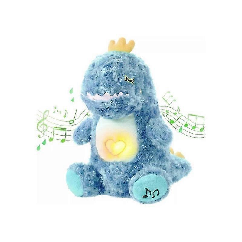 Máquina de Som para Bebê - Brinquedo de Dinossauro de 11,8 polegadas com Som Suave & Luz