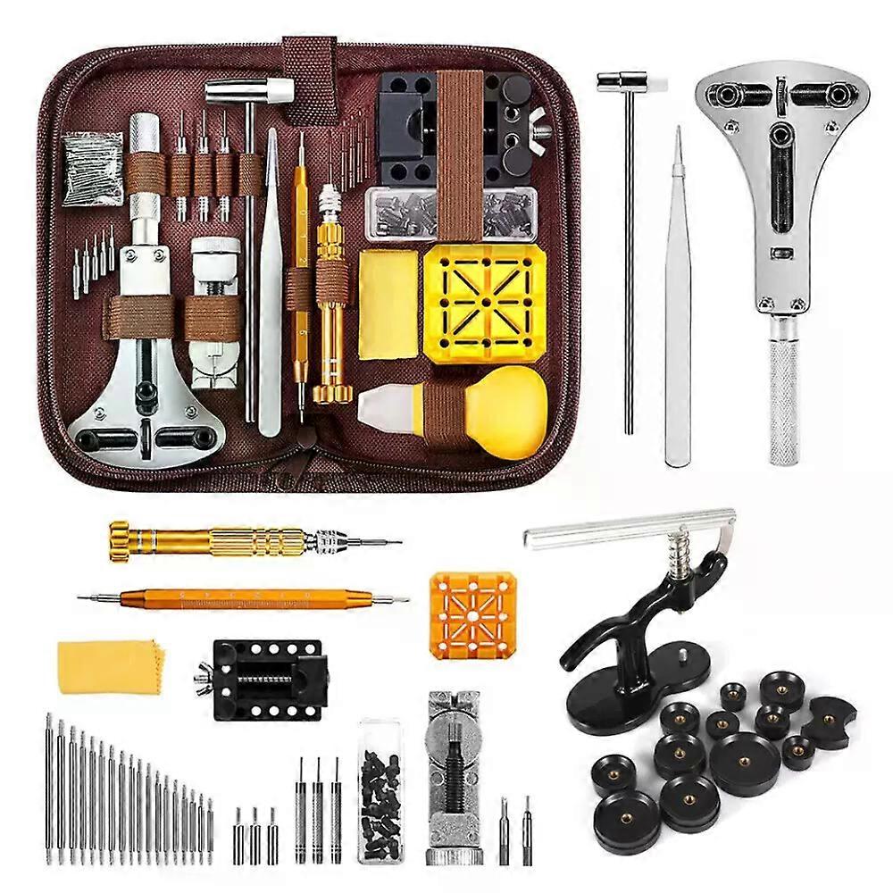 162PCS Watch Tool Set Watch Repair Press Watchmaker Tool Battery Replacement