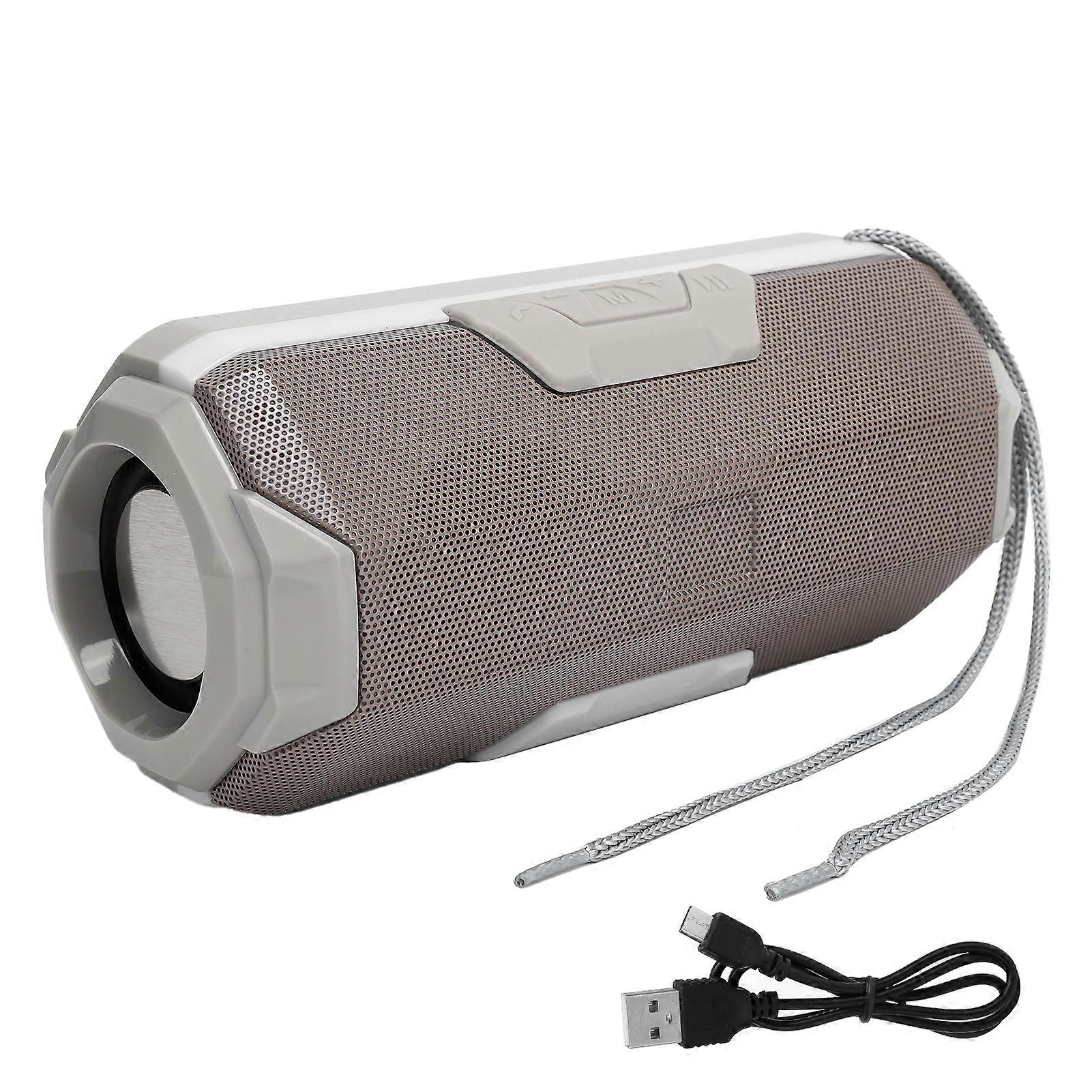 Bluetooth Stereo Speaker with LED Light Portable Wireless Loudspeaker Box Support FM
