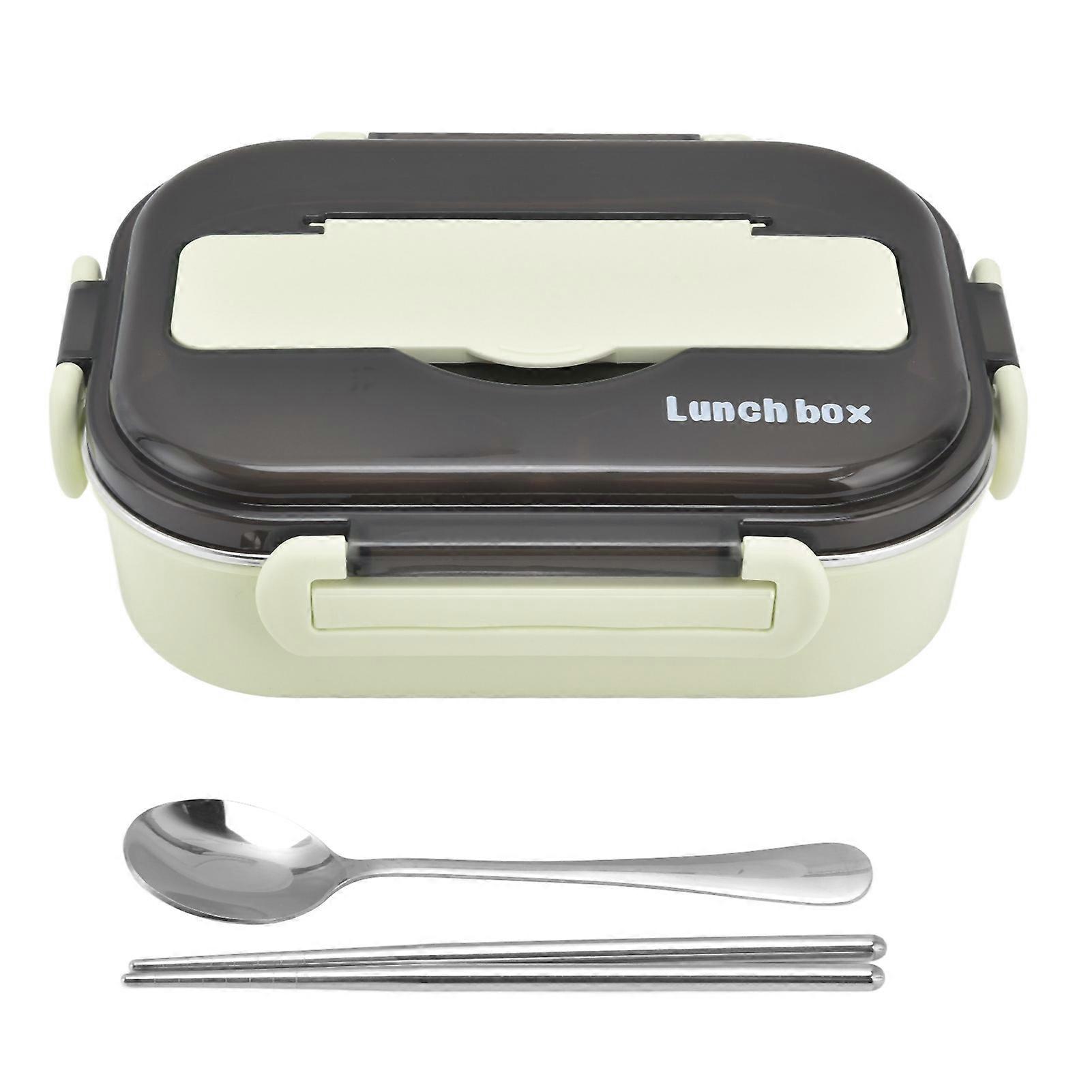 Lunch Box 1000ml Two Compartments Safe Durable Good Sealing Performance Portable Bento Box