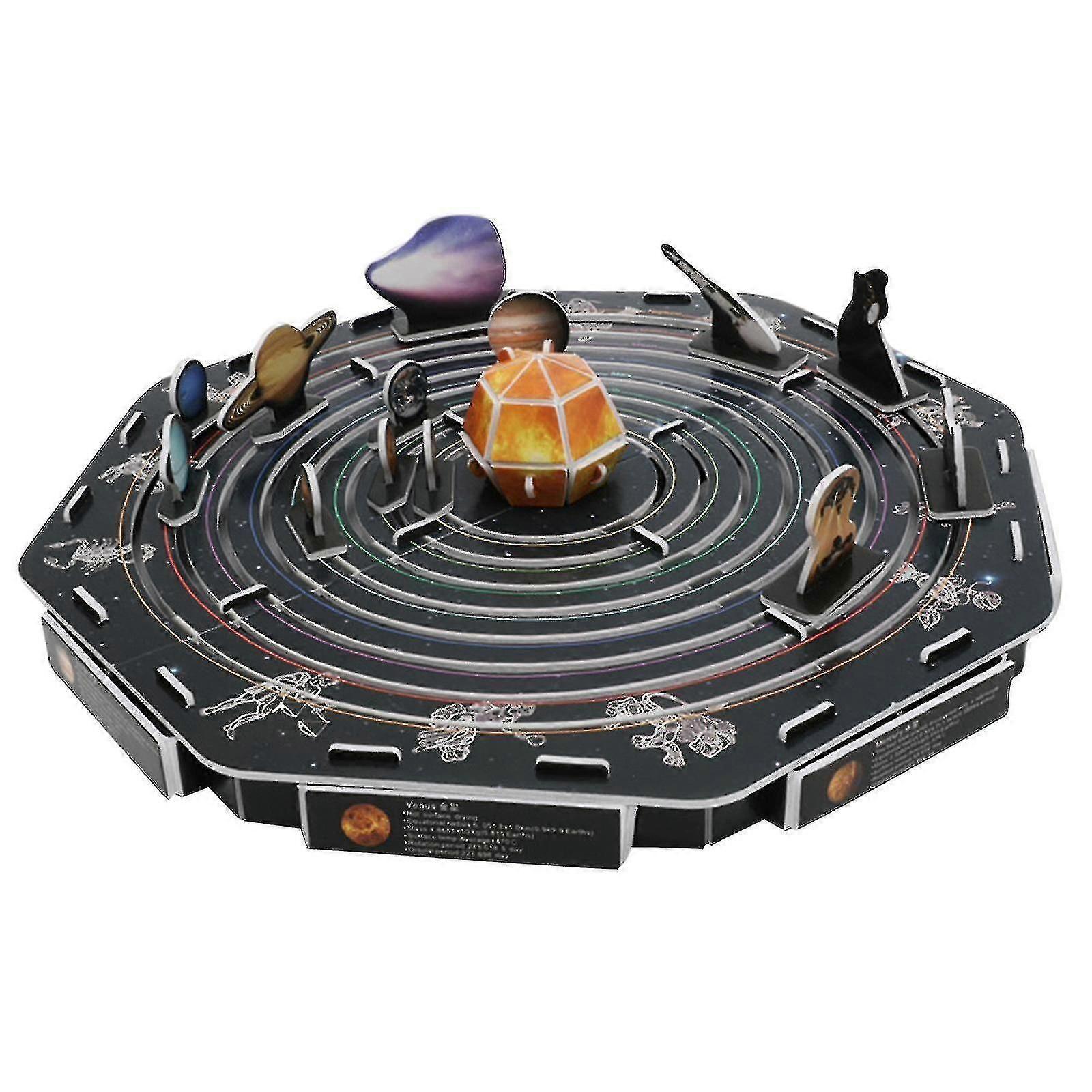 Solar System Model Puzzle Gift 3d Three-dimensional Puzzle Paper Model
