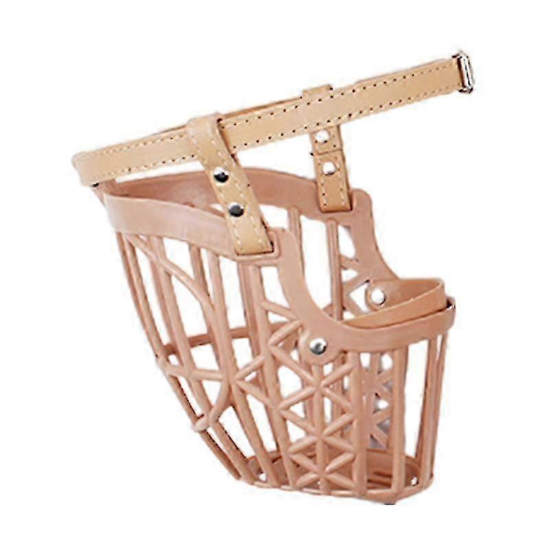 Hollow-out Plastic Muzzle Basket compatible with Small & Medium Dogs - Ideal compatible with Training