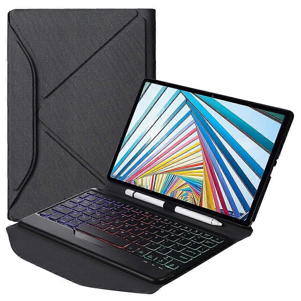 BM20S Compatible with Lenovo Tab M10 Plus (Gen 3) Bluetooth-compatible Keyboard Leather Protective C