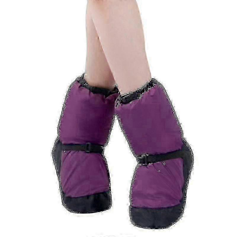 "Warm Ballet Dance Shoes Stivali da ginnastica corti imbottiti da donna Scarpe di cotone"c