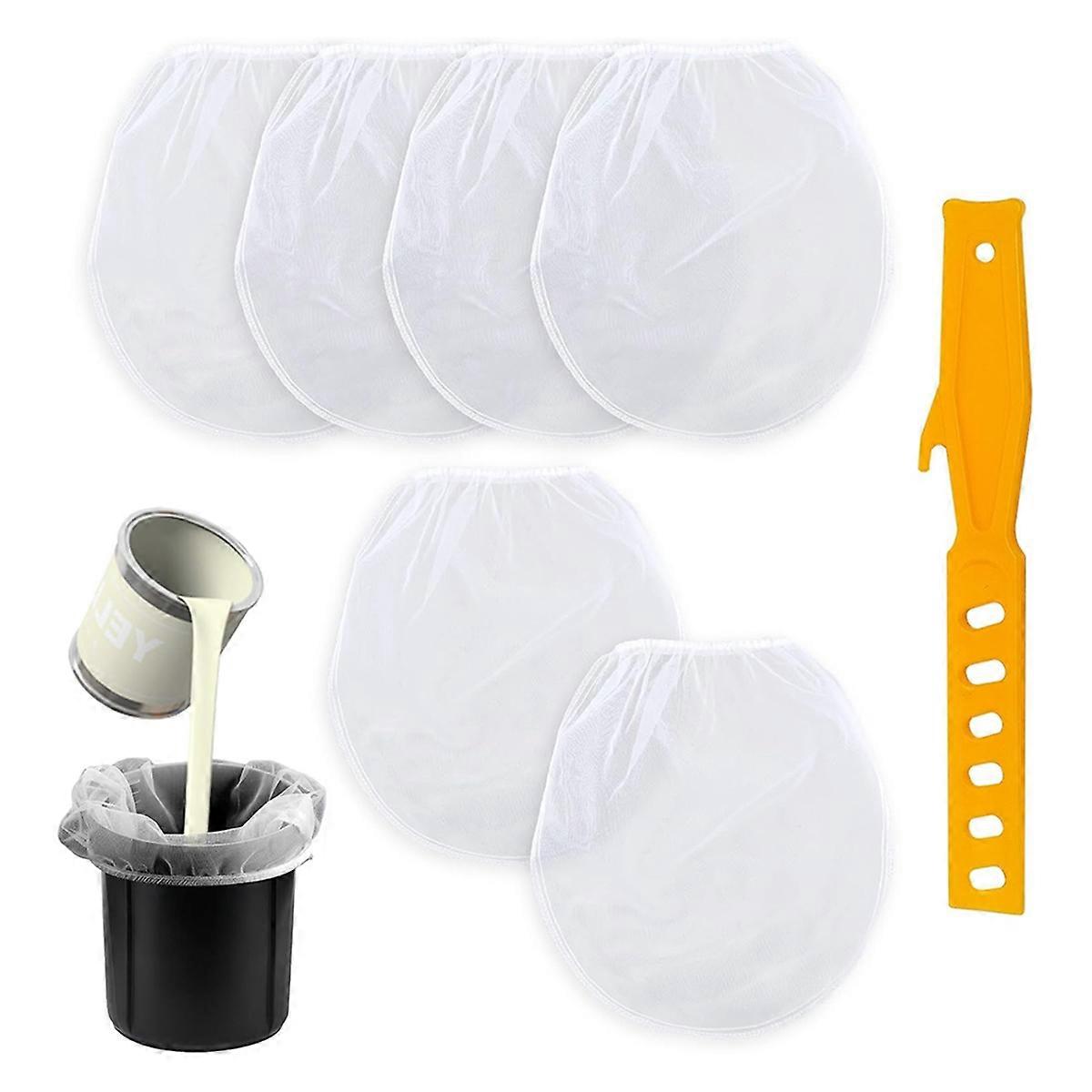 6pcs Paint Filter Bag 1 Gallon, for Paint Gardening