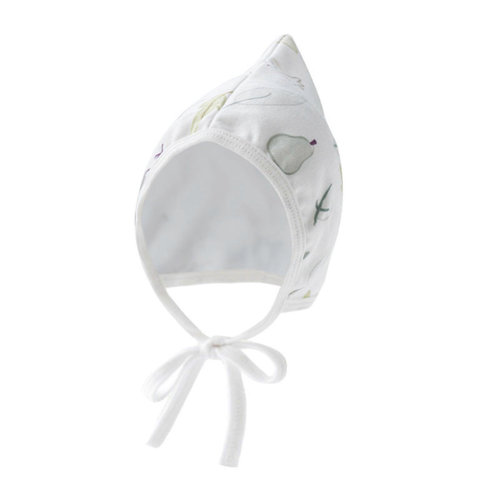 Baby Hat Spring Autumn Fetal Caps for Newborns Infants Hospital Hat Windproof Chin Tie Rope Ear Protections Caps