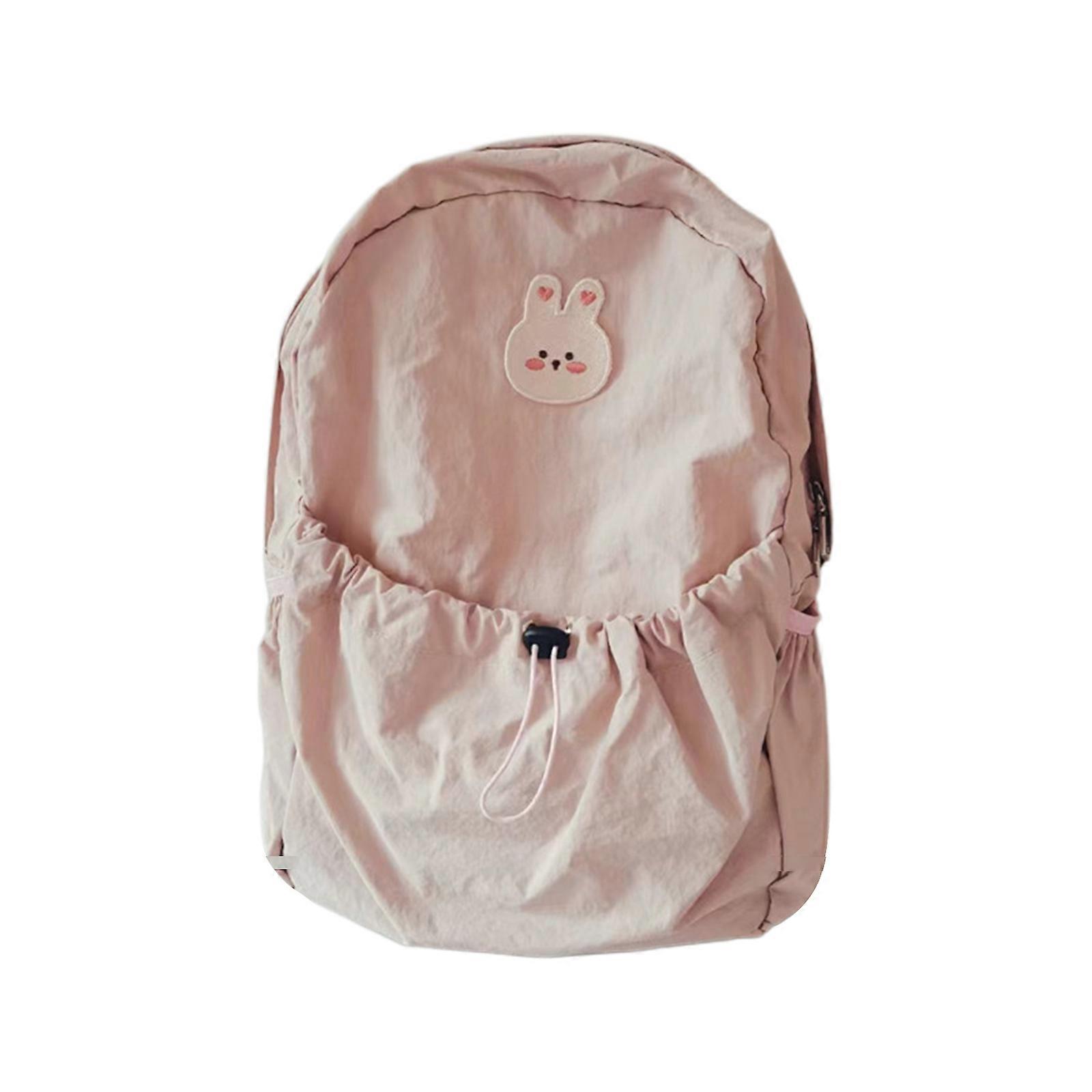 Stylish & Practical Mother Bag Waterproof Backpack with Multiple Compartments Versatile Pouch for Mother & Baby Durable pink rabbit