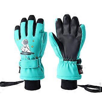 Kinder Winter Skihandschuhe Dicke Winter Warme Handschuhe Winddicht Wasserdicht Schnee Skihandschuhe Kinder Handschuhe für Junge Mädchen M 4