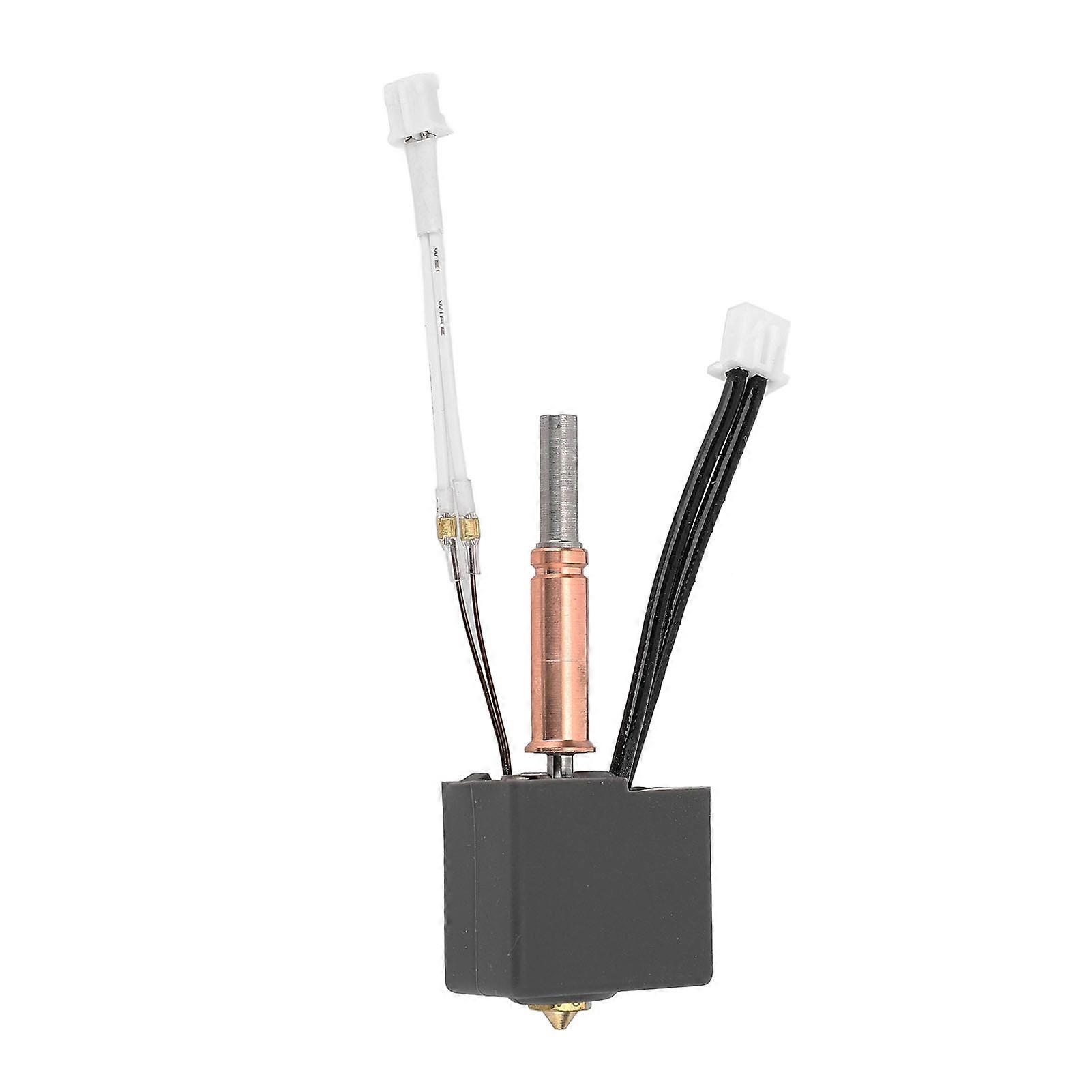 Extruder Hotend Kit 0.4mm Brass Nozzle 100K Thermistor Heating Block Assembled Hot End for Kobra 3 Printer