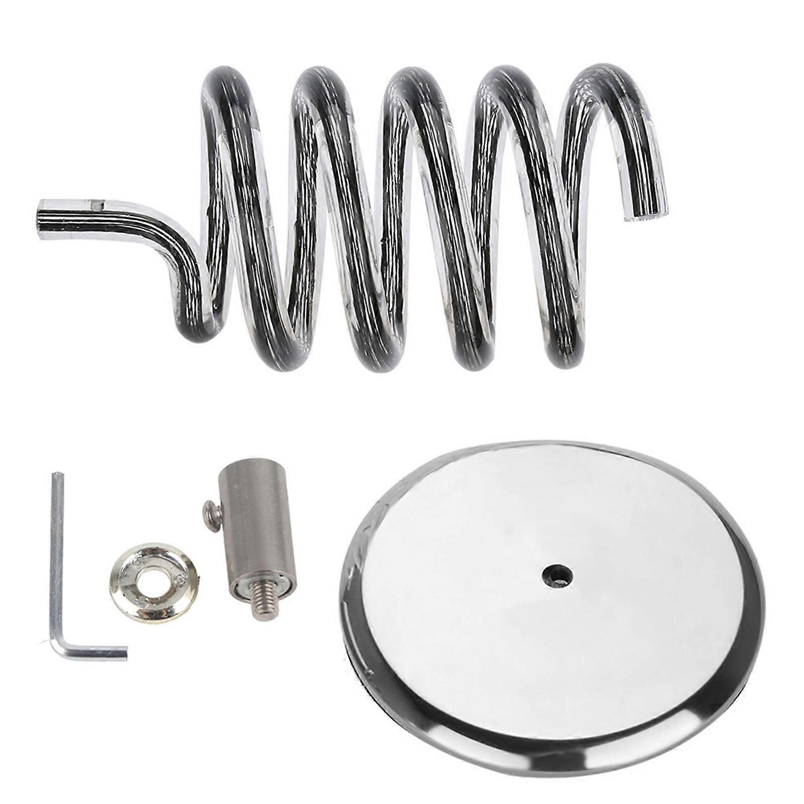 Support de sèche-cheveux stable en acrylique avec base en acier inoxydable pour salon, maison, bureau