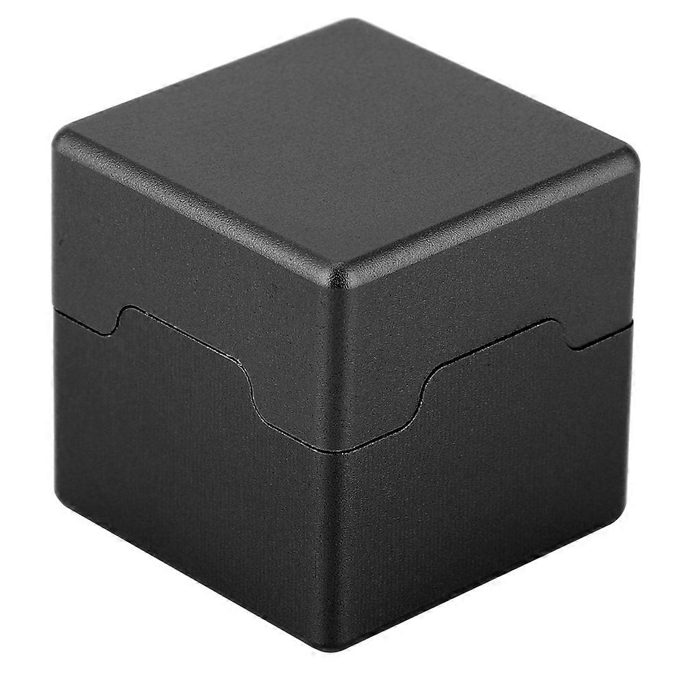Aluminum Portable Mini Cue Tip Chalk Holder Billiard Pool Chalks Carrier Case (Black)