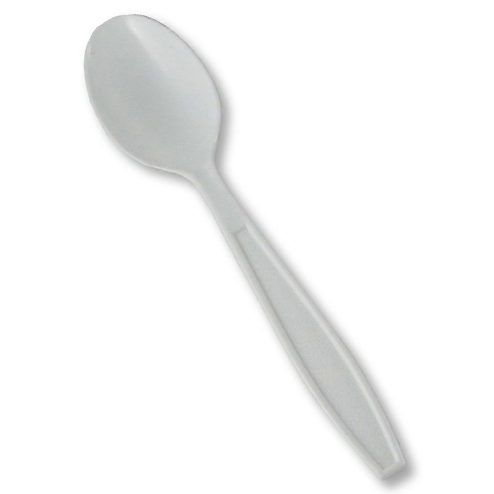 1000 Pack Extra Heavy Weight Disposable Teaspoons 6.1 Inches Plastic Utensils Ideal for Parties and Events
