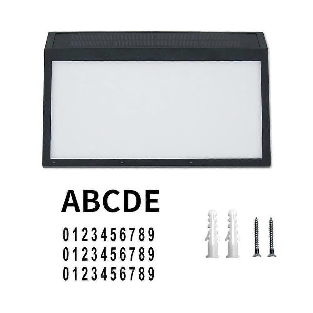 Lighted House Numbers Solar House Numbers Sign Plaque Waterproof LED Address Sign