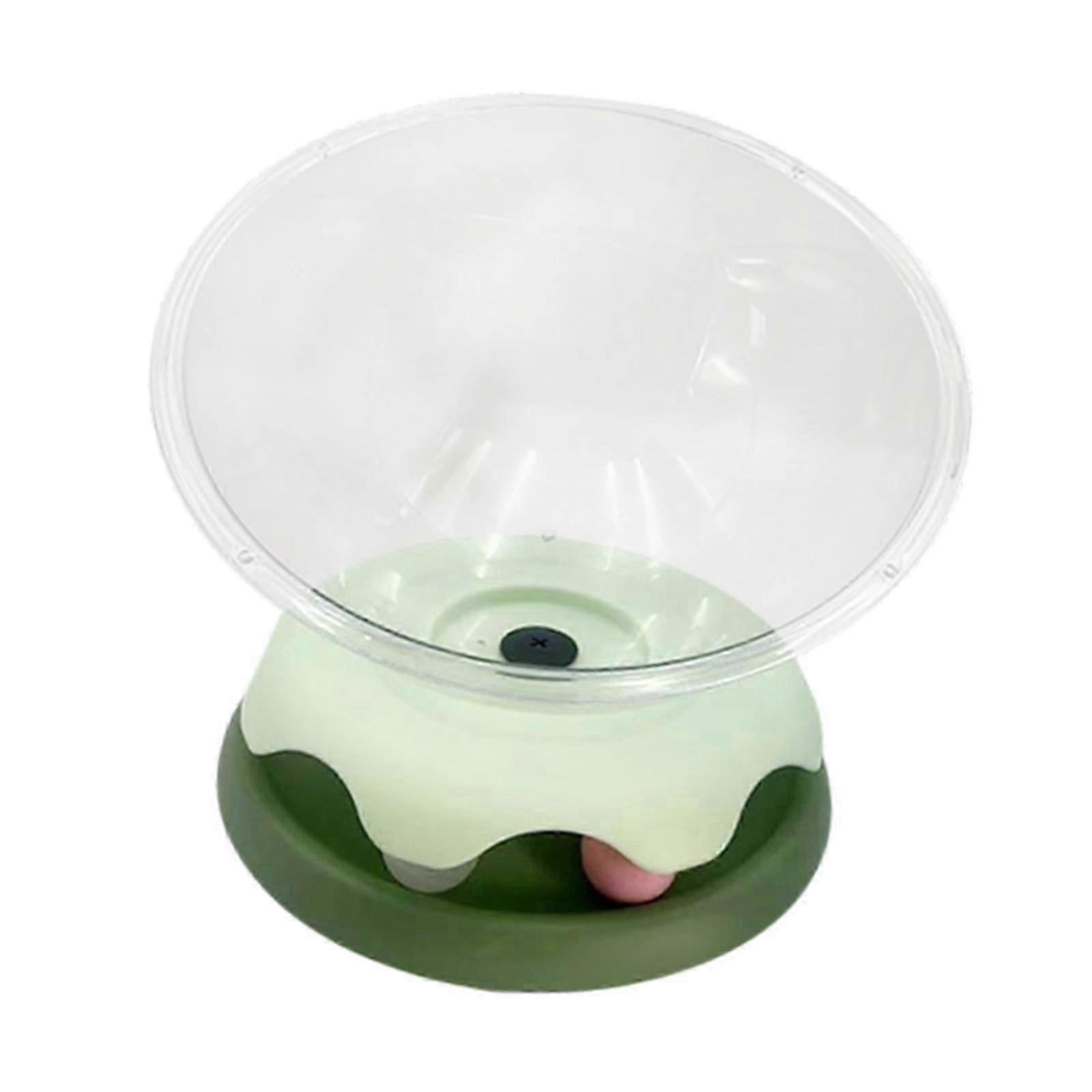 Capsule Cat Bed Easy to Clean Universal Semi Circular Bed for Kitty Sleeping Green Small