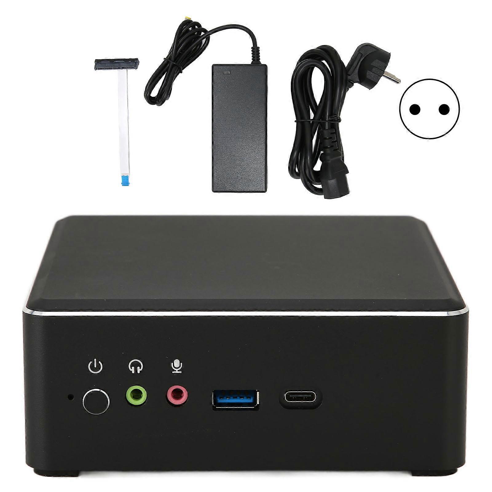 Mini Computer Quad Core Radeon Vega 8 Graphics 2.1GHz to 3.7GHz DP HD Type C Output Mini PC for Windows 10 100‑240V