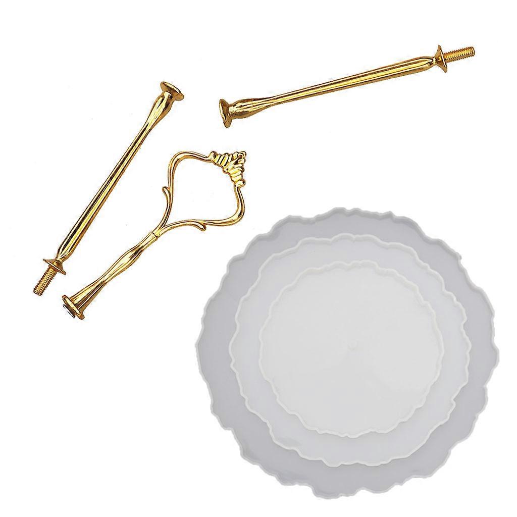 שרף סיליקון עגול מגש עובש לא סדיר Geode אגת מגש אפוקסי שרף יציקת תבניות להכנת מתנה לעיצוב הבית