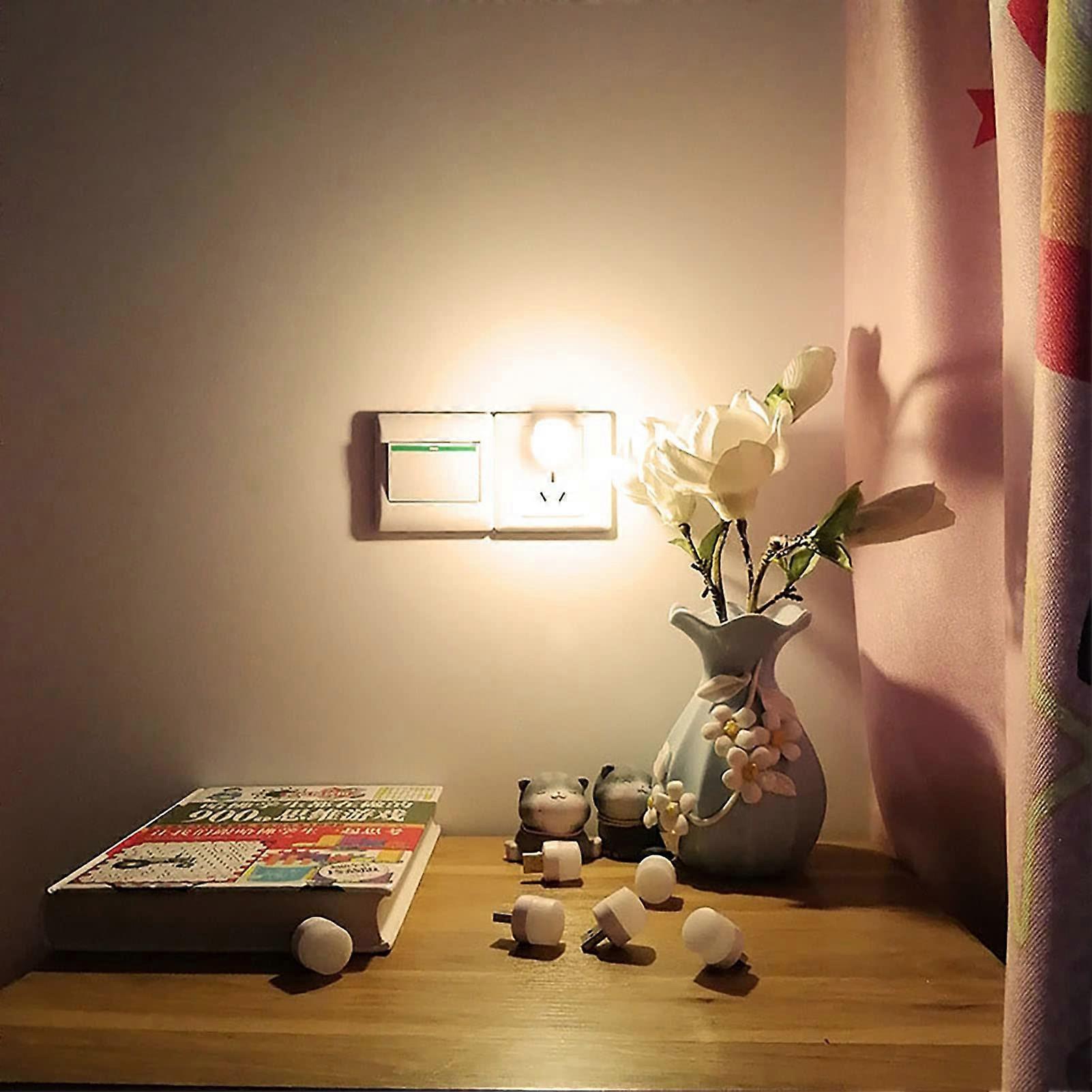 Mini LED Night Light for Kids, Soft Warm White USB Table Lamp, Decorative Bedroom Desk Light, Long Lifespan Ambient Illumination