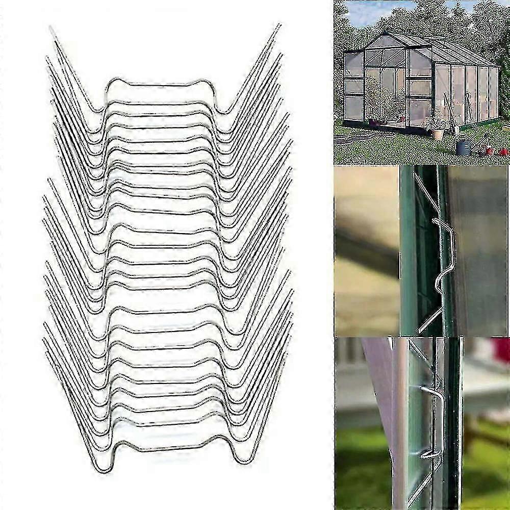 W / zタイプ固定クリップガーデンステンレススチール温室グレージングガラススペア