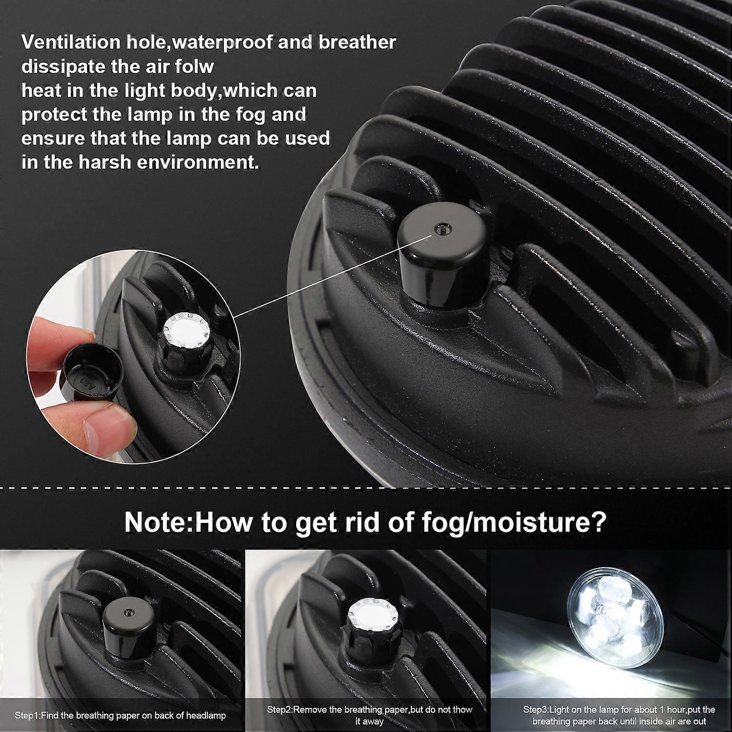 5.75 inch LED Headlight Motorcycle Projector Headlamp Super Wide Angle Driving Light