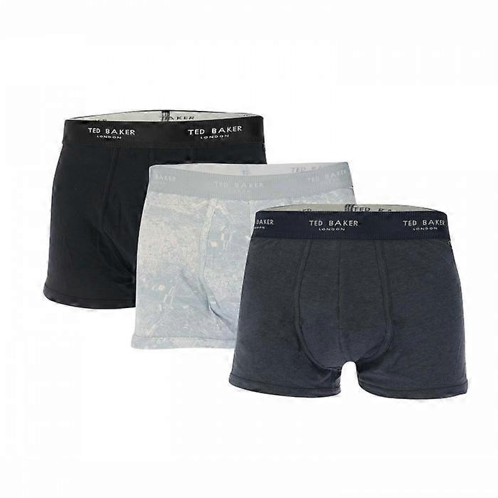 Ted Baker Férfi Pamut Boxer Rövidnadrág (3 db)