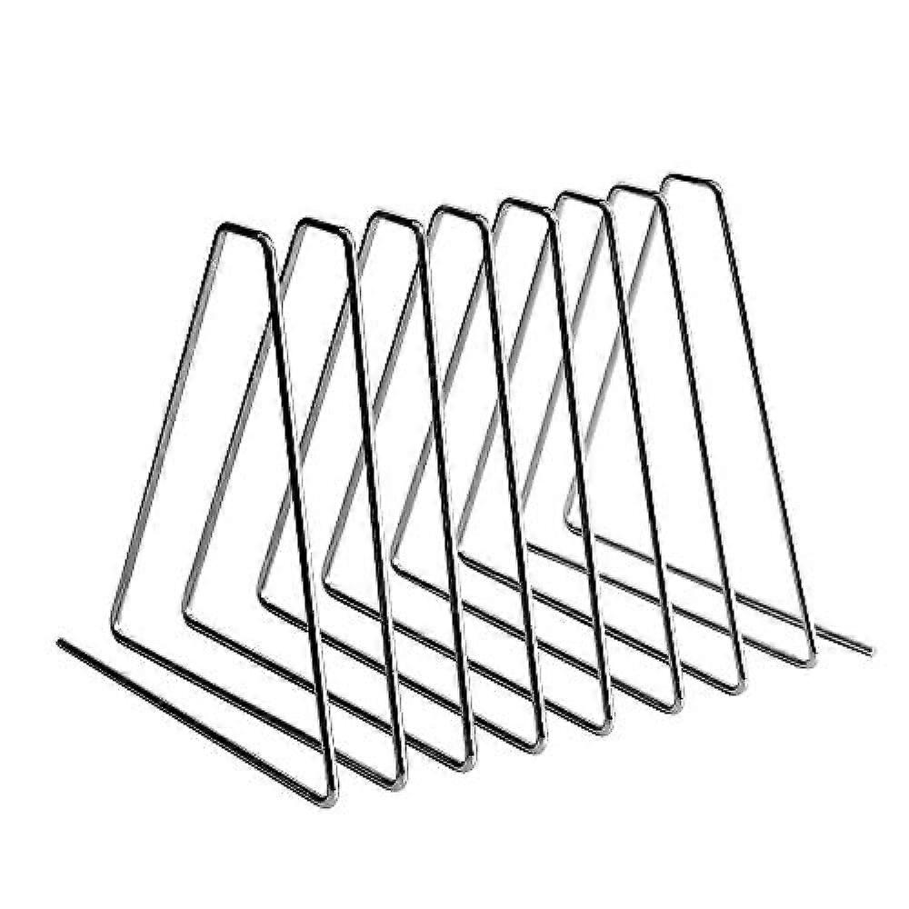 Metal Magazine Rack and Newspaper Holder, Triangular Desk Bookshelf File Organizer for Home Office Use