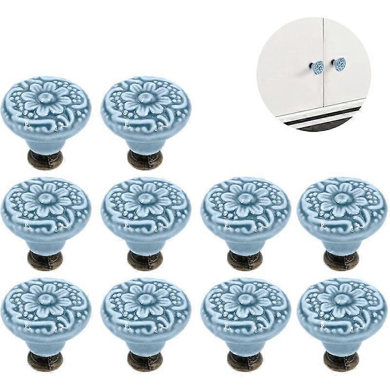 10 pieces ceramic knobs, vintage cabinet door knobs, drawer knobs, ceramic door knobs, drawer knobs, dresser knobs, drawer knobs set, gray