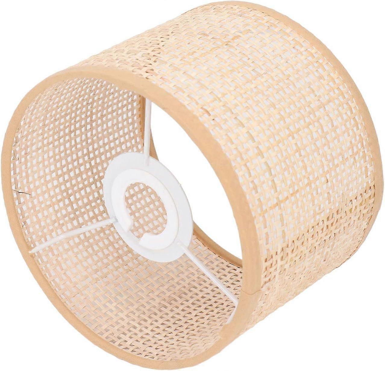 Hand woven rattan lampshade, vintage lampshade, suitable for table lamp, floor lamp, ceiling lamp and pendant lamp, E27 and E14
