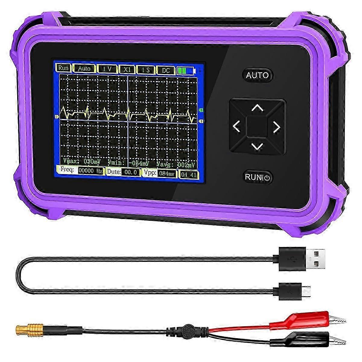 2.8inch TFT Digital Oscilloscope,1MHz Bandwidth,8.33MSa Sampling Rate,Auto/Normal/Single Trigger Mode,Suitable for Home