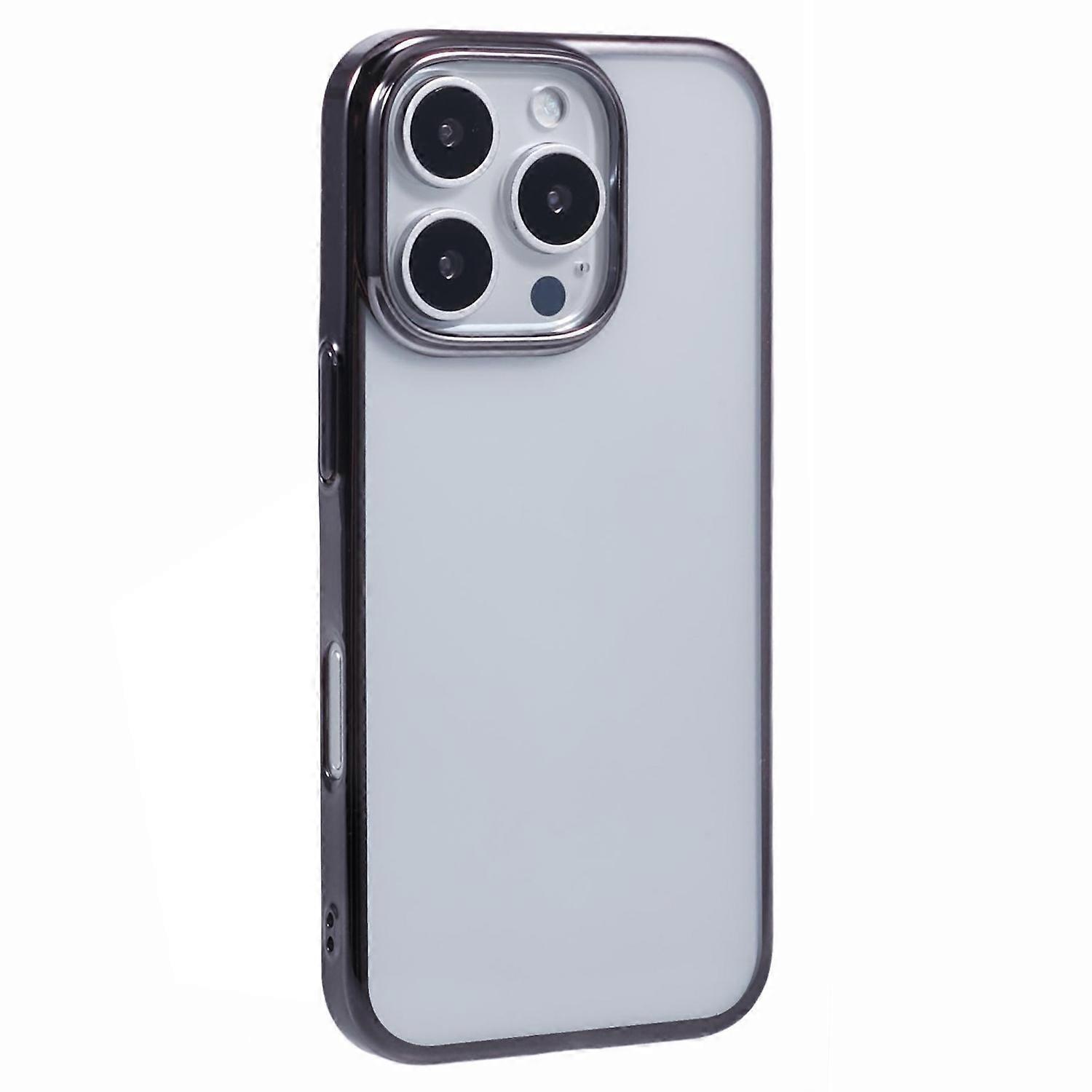 X-LEVEL For iPhone 16 Pro Max Case Clear PC Back Electroplated Phone Cover
