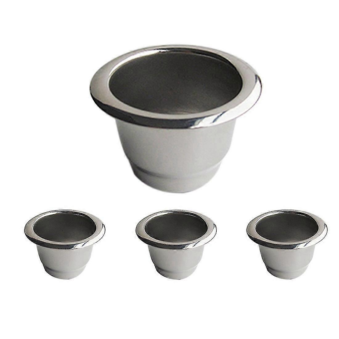 4pcs For Less Steel Able Filter Reusable Pod Reusable Cafe
