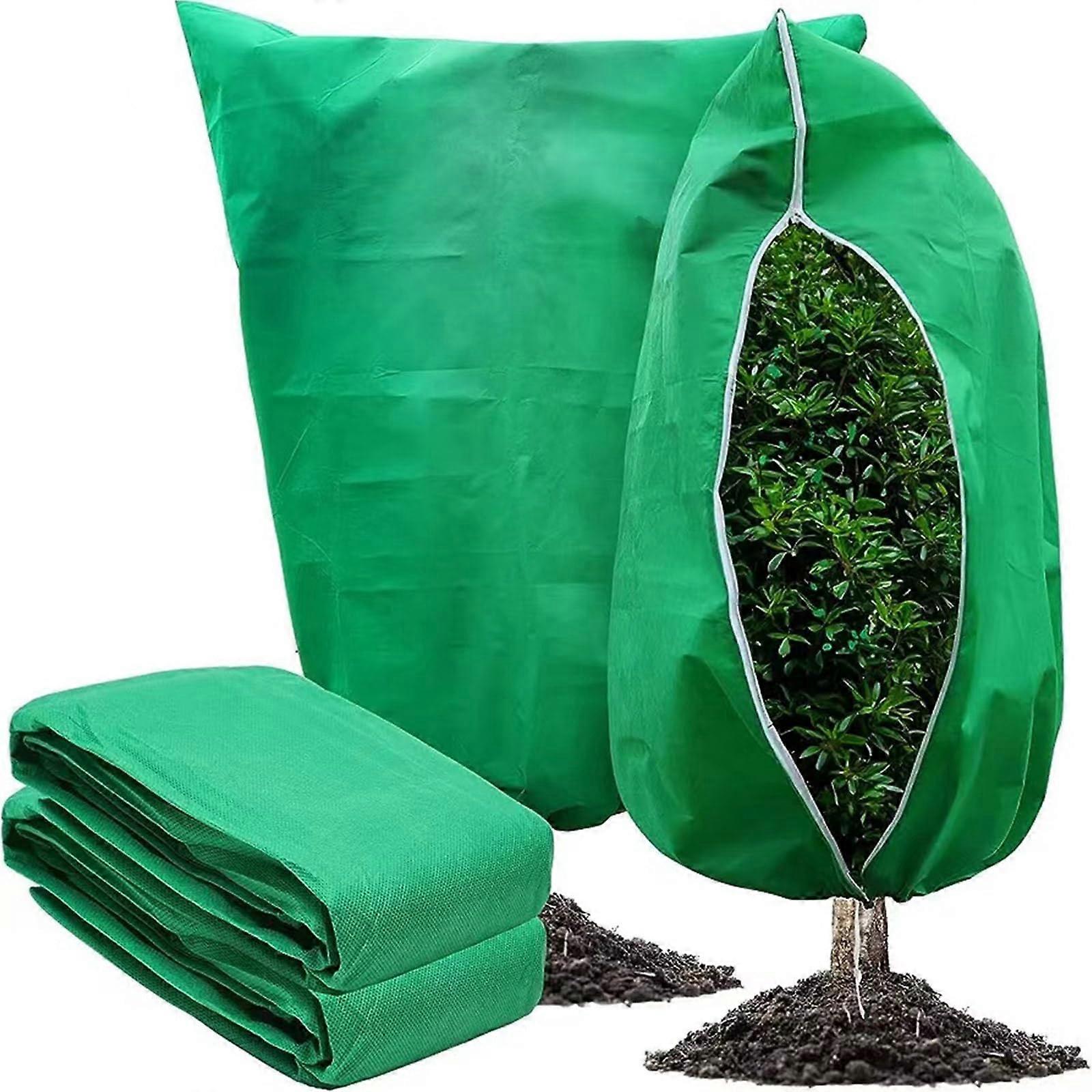Large Plant Covers 3 Packs for Cold Frost Freeze Protection 47.3" X 70.9" with Bird and Insect Prevention Features