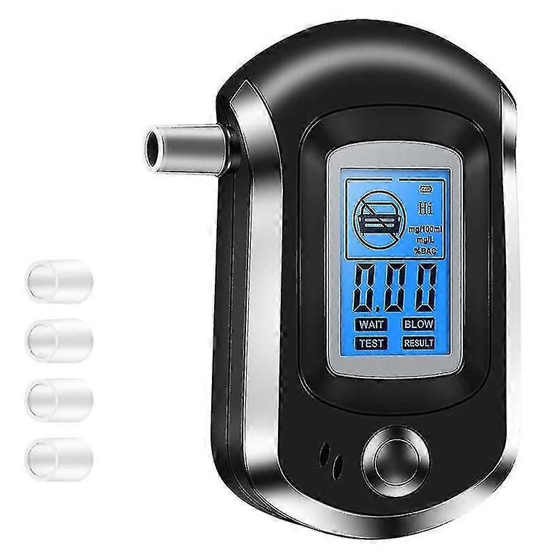 Digital Breath Alcohol Tester Breathalyzer Analyzer At6000 Lcd Screen Detector