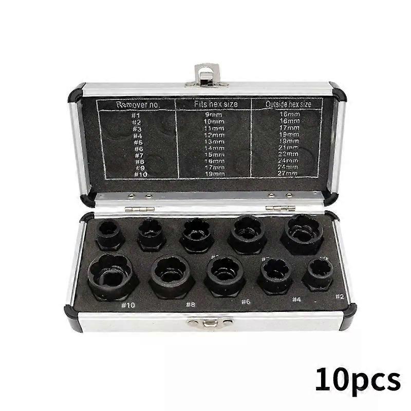 10/13 Pcs Set Lmpact Nut And Bolt Extractor Socket Set Damaged Bolt Nut Screw Remover Tool Sockets Wrenches With Storage Case
