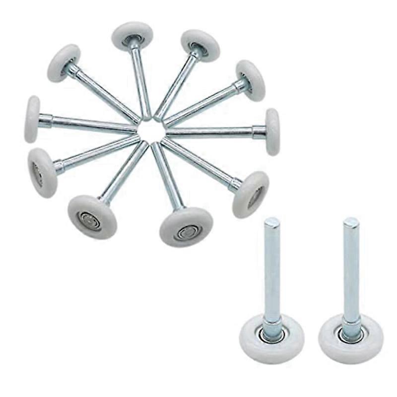 12 Pcs 1.8Inch Nylon Garage Door Roller 4Inch Stem