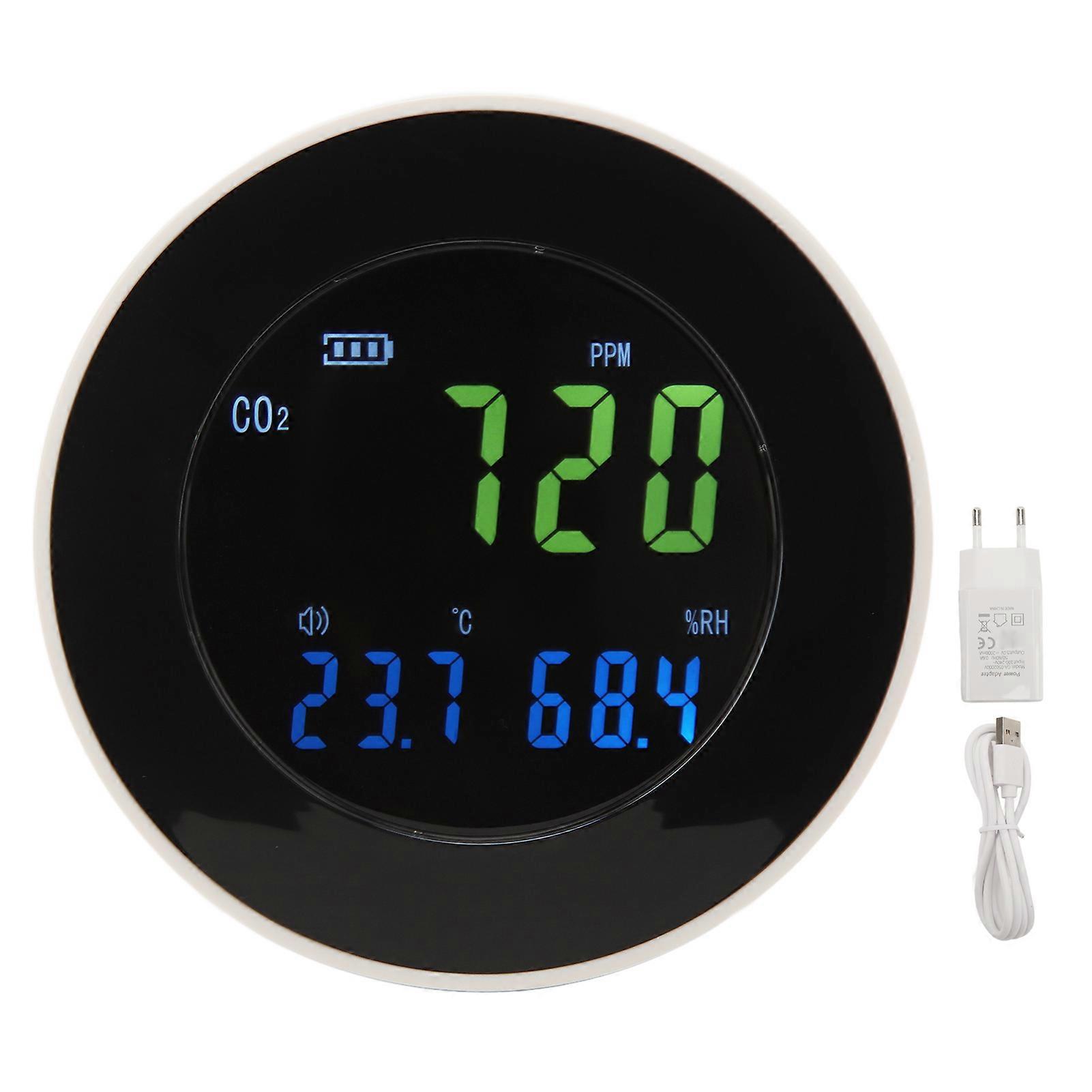 HT 501 CO2 Detector Portable Air Quality Monitor Carbon Dioxide Detector for Home Office