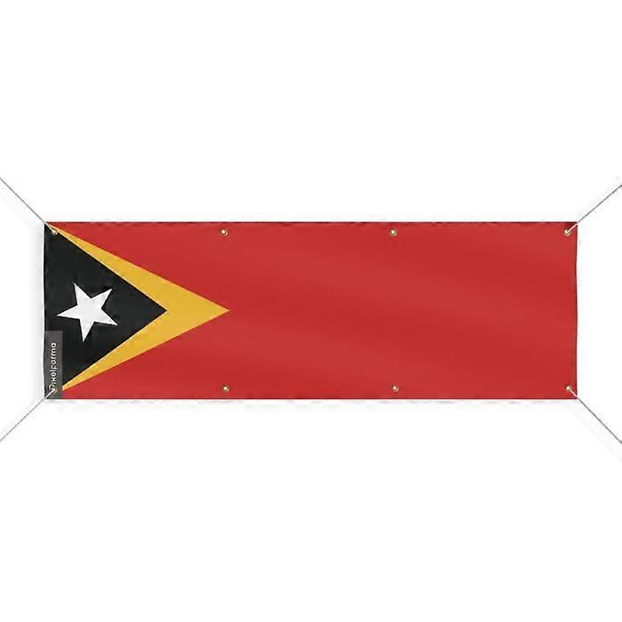 Flag Banner - PIXELFORMA - East Timor - 8 eyelets - 110x330 cm - Durable Polyester