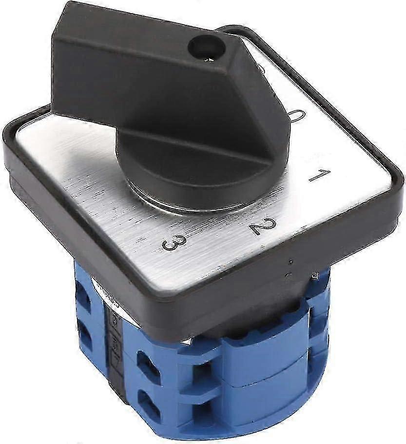 Changeover Switch, Rotary Switch 660V 20A 4-Position 2 Pole Rotary Selector Universal Rotary Cam - ya