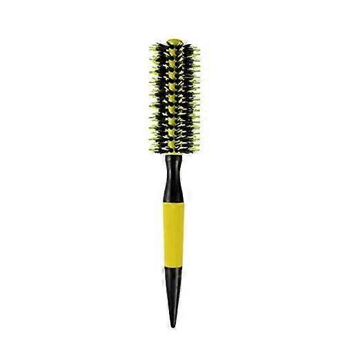 Boar Bristle Round Hair Brush For Blow Drying And Styling, 1.4 x 25 cm, Vent Comb, Quiff Roller Curling