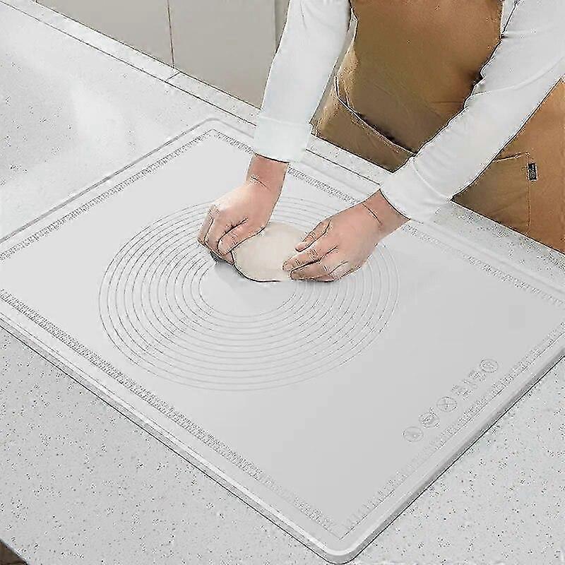 وسادة عجن سيليكون كبيرة جدا ، لوح تقطيع سميك من الدرجة الغذائية ، لوحة خبز غير لاصقة وحصيرة المعكرونة