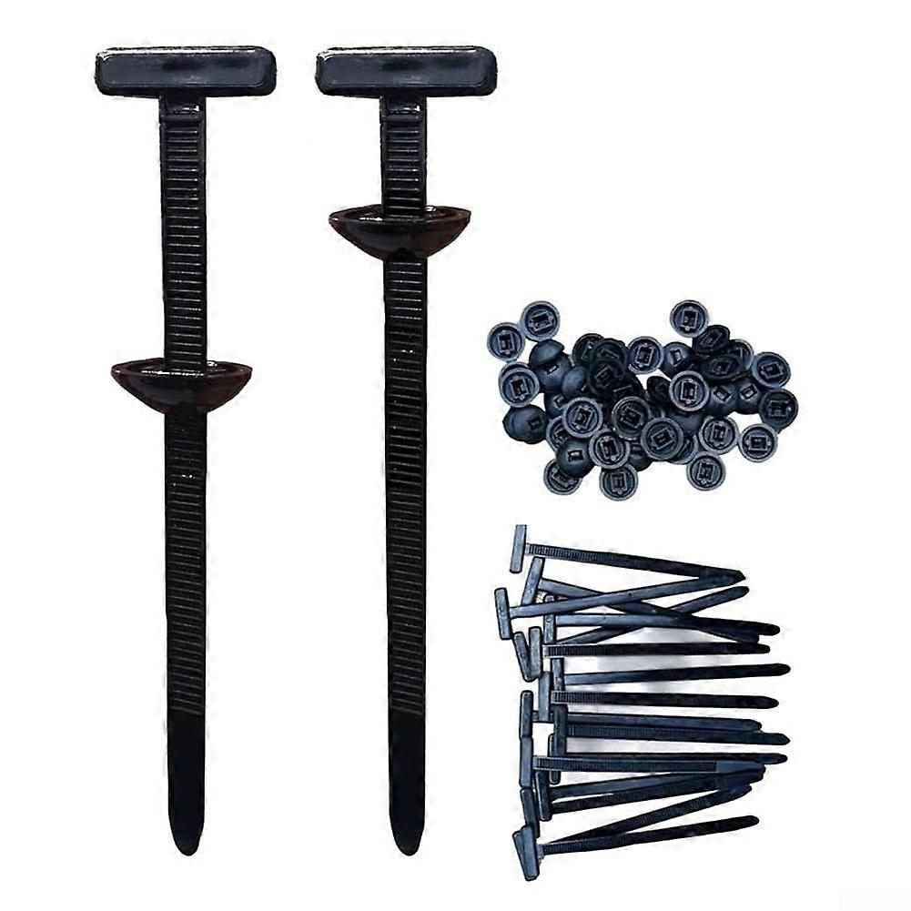 Nylon cable ties for quick and easy repairs, selflocking design, 100 pieces