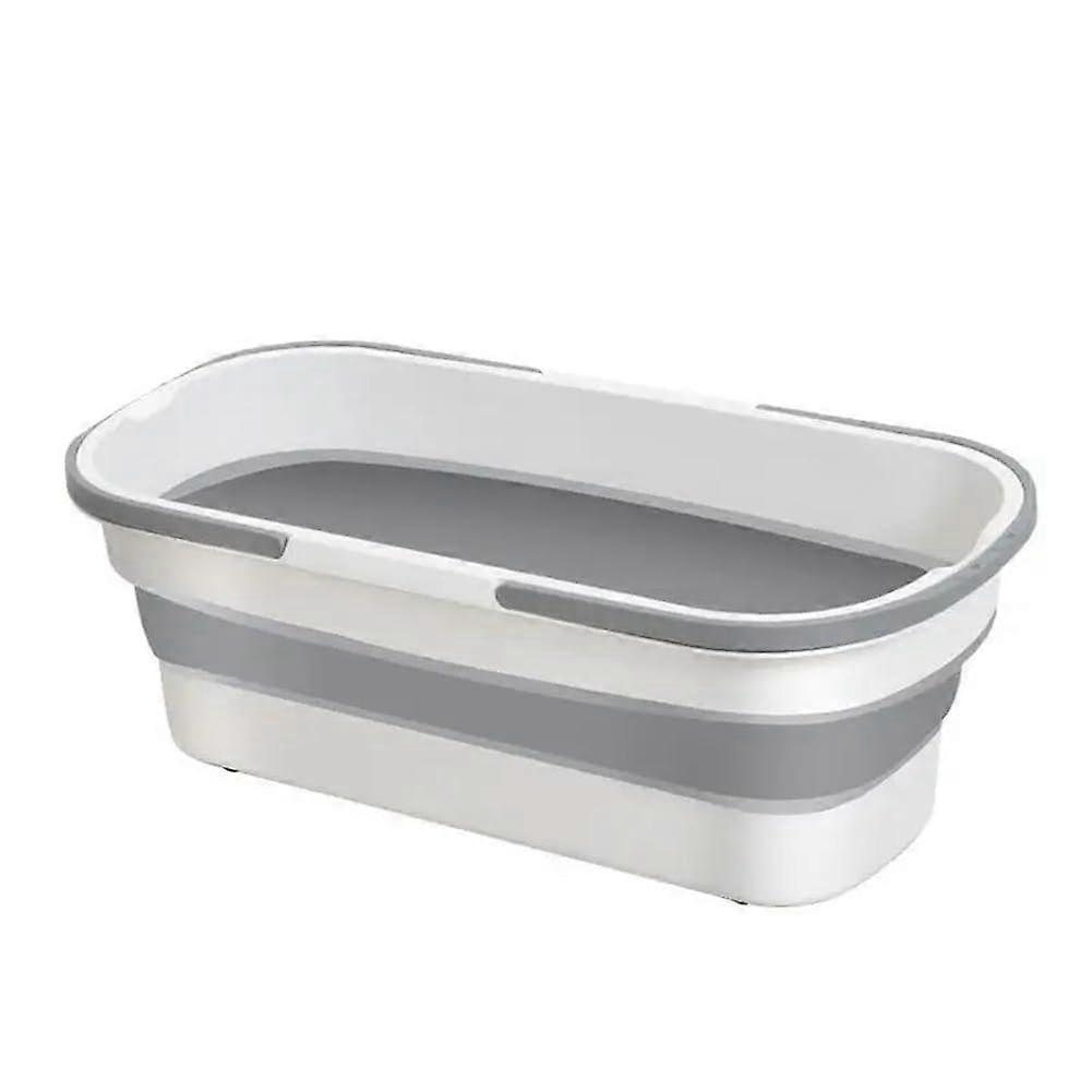 silicone bucket for mop bucket in size for home use, foldable, made of thickened plastic, rectangular