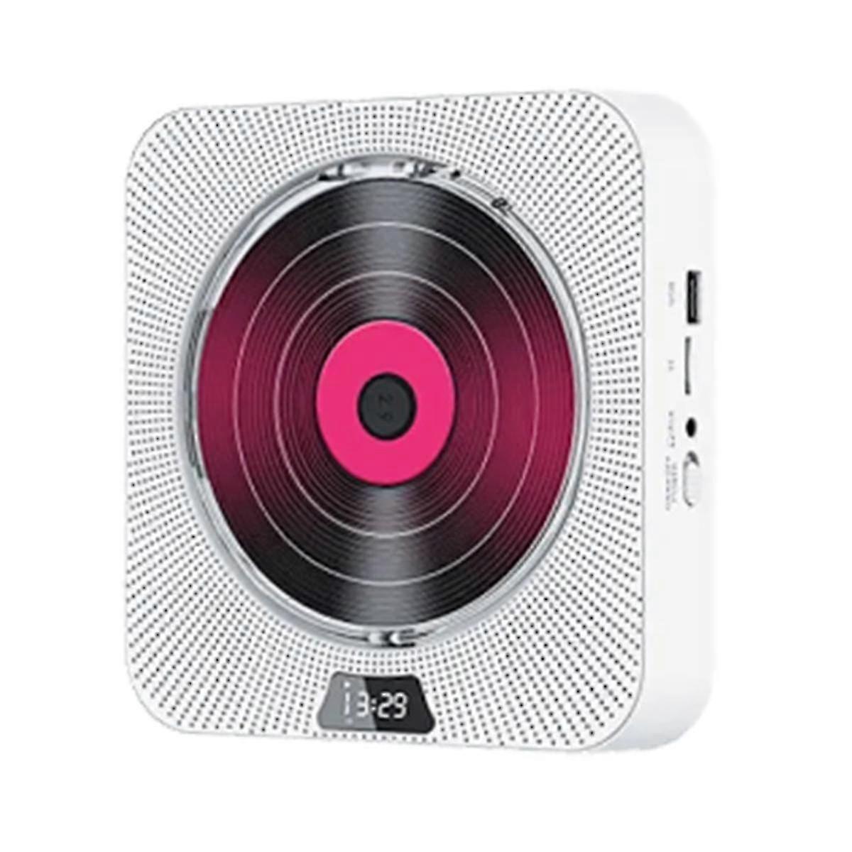 Wall Mount CD Player with FM Radio Bluetooth USB Remote Control Portable Music