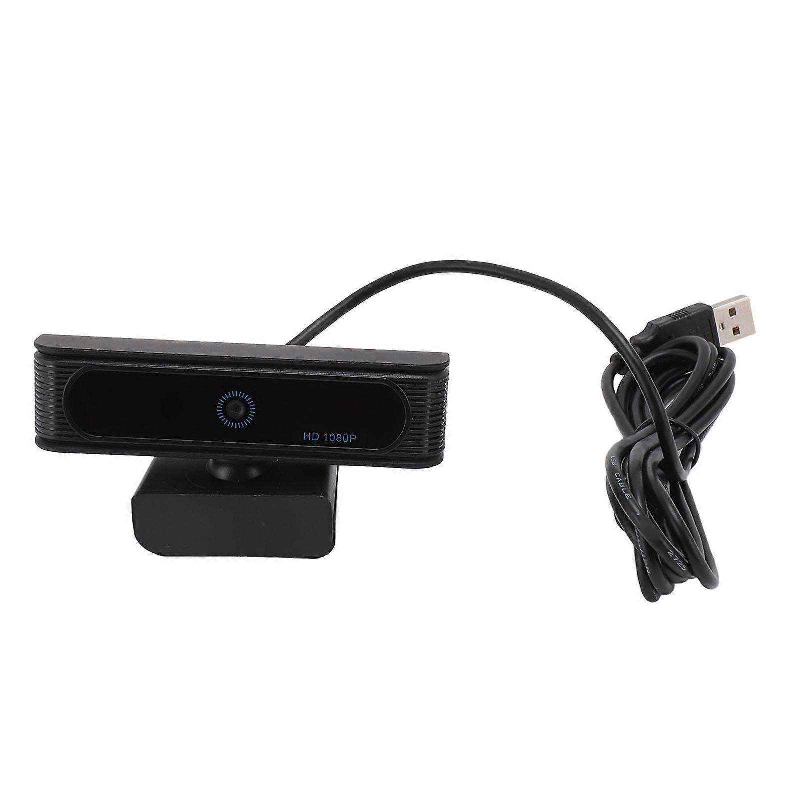 Facial Recognition Webcam for Windows 10 11 2MP 1920x1080P HD 30FPS 80 Degree Viewing Angle USB Webcam PC Camera for Webcasting