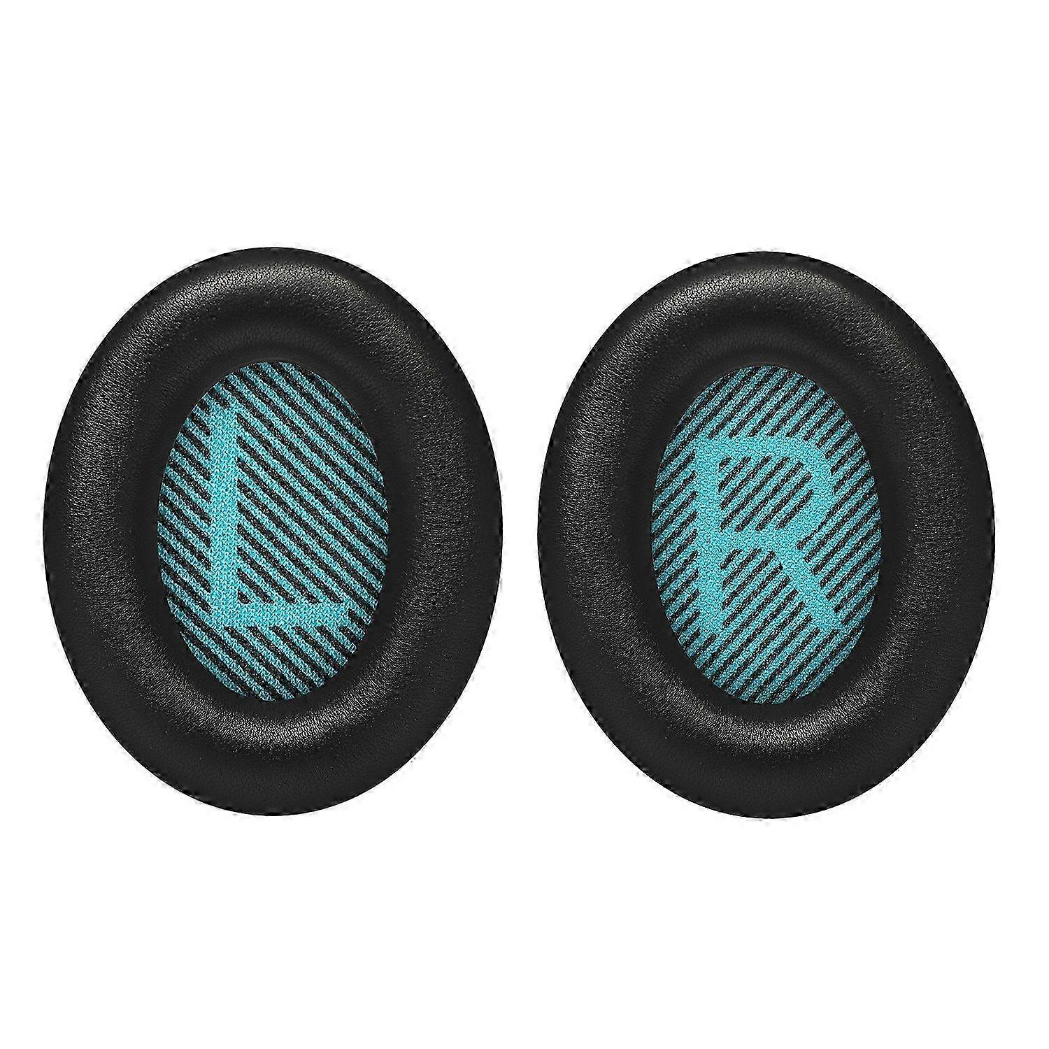 Bose QC35 AE2 SoundLinkヘッドフォン用の交換用イヤーパッド(ブラックとブルー)