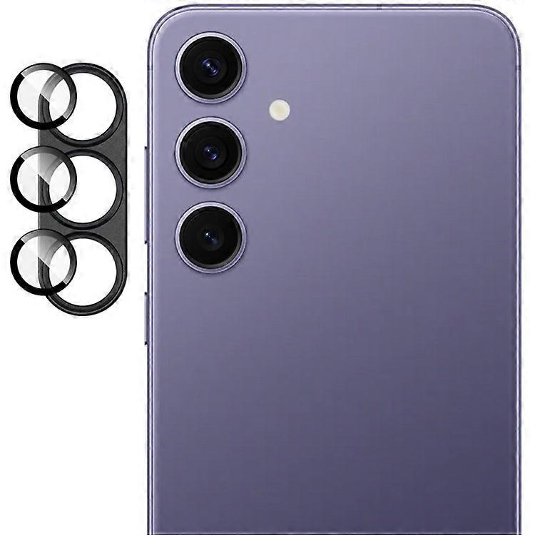 サムスンギャラクシーS25カメラレンズフィルムメタルレンズキャップ+強化ガラスレンズプロテクターに対応IMAK