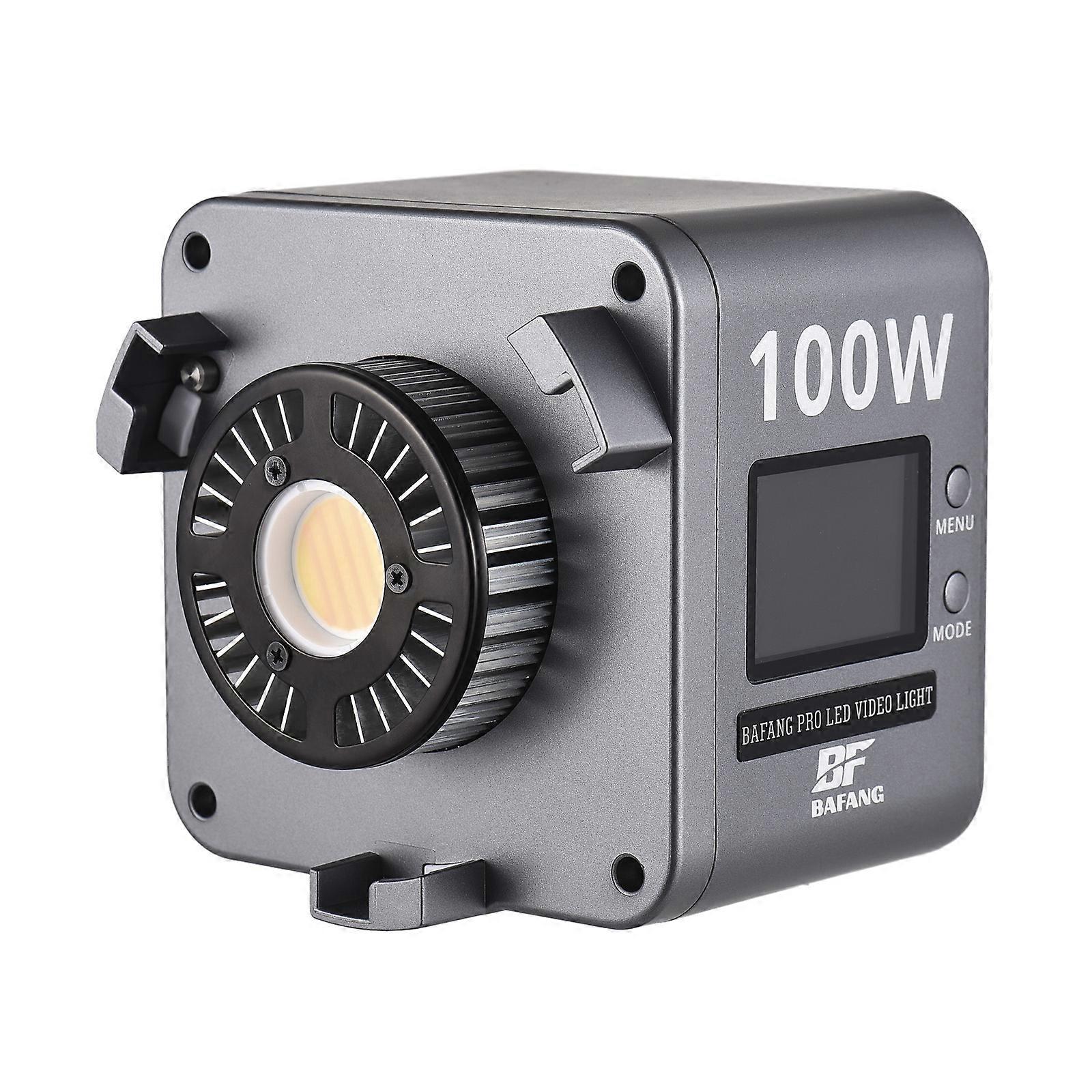 Compact 100W COB LED Video Light - Portable, Dimmable, with Scene Effects and Mount