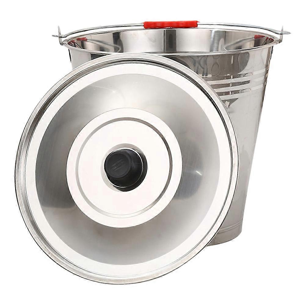Insulated Stainless Steel Water Bucket with Lid – Portable Multi Use Container for Ice, Milk Storage and Outdoor Use