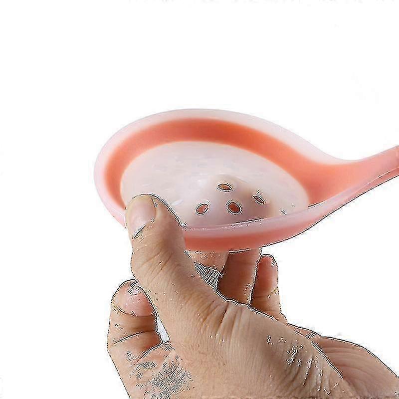 Long Lasting Convenient Silicone Non-stick Cooking Slotted Colander Spoon for Kitchen