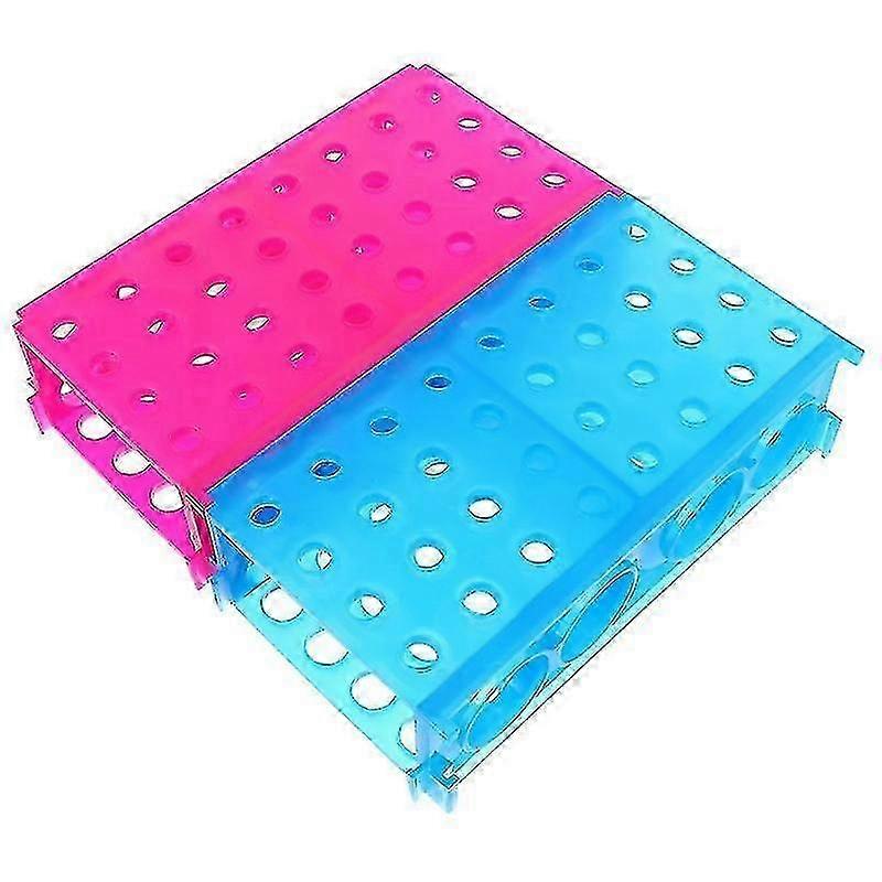 16.8X9.8cm Random Color Test Tube Racks 2pcs Centrifuge Tube Bracket Storage Microcentrifuge Tubes P